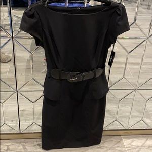 Little black dress with belt